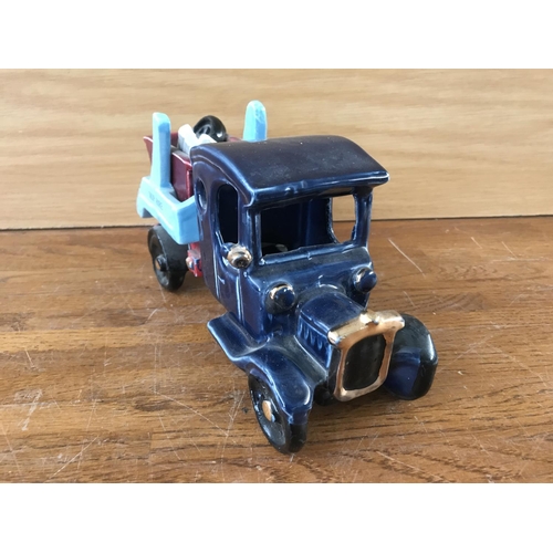 198 - Porcelain Model of 'Skip Truck' Made in UK