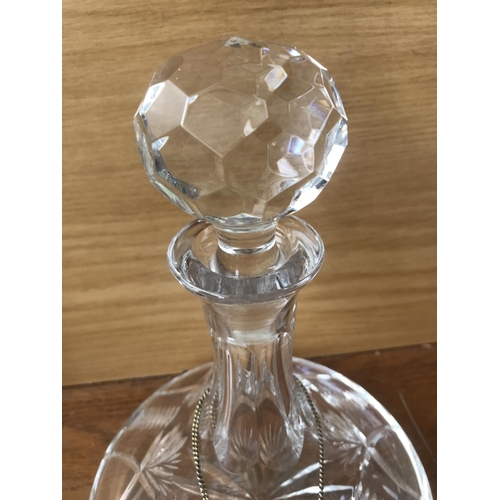 20 - Port Decanter with 'Porto' Silver Tag (26cm H.)