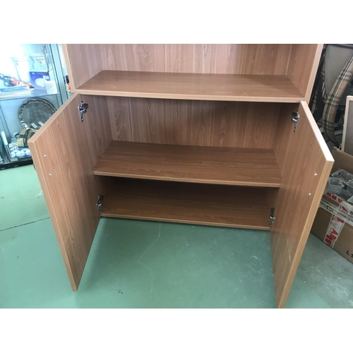 66 - Tall 3-Shelve Wooden Bookcase with Bottom Cabinet (90 W. x 38 D. x 180cm H.) - Taken Back on 1/8/202... 