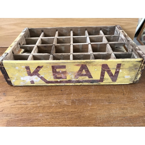 114 - Vintage (1960's) Cyprus Wooden 'KEAN' Crate - Taken Back on 29/10/2022