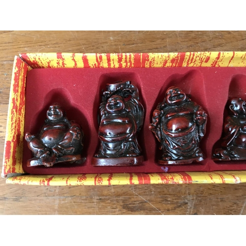 192 - Set of 6 Miniature Buddha Figures