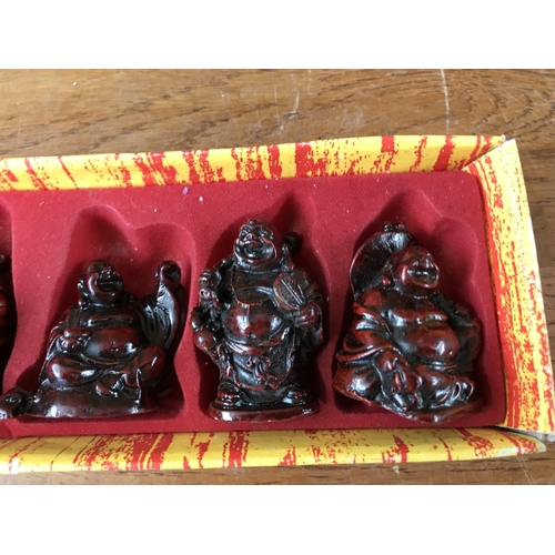 192 - Set of 6 Miniature Buddha Figures