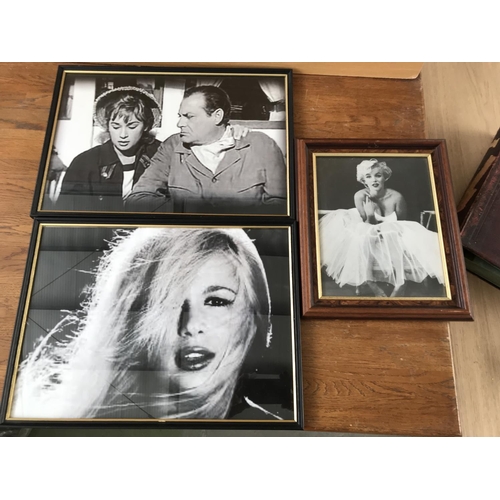 221 - Collection of 3 Framed Actors Pictures