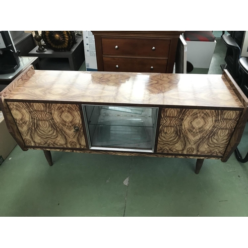 83 - Vintage Dressing Table with Pair of Bedside Cabinets (Needing Handles - Cabinet 134 W. x 45 d. x 83c... 