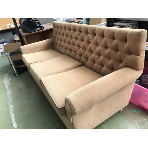 84 - 3-Seat Sofa Upholstered in Velour