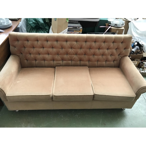 84 - 3-Seat Sofa Upholstered in Velour