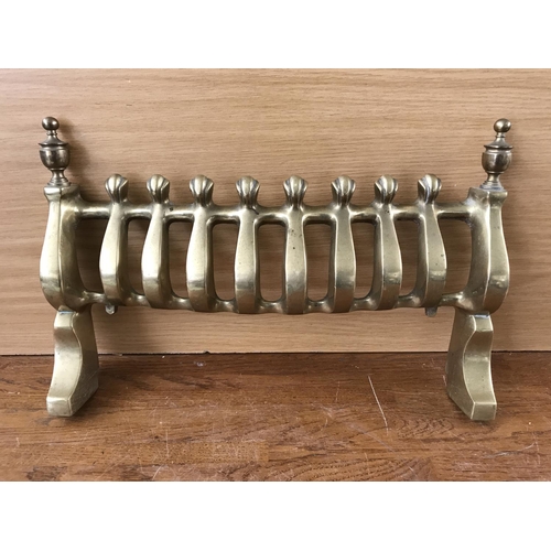 96 - Vintage Solid Brass Fire Place Decorative Bridge/Guard (39 w. x 24cm H.)