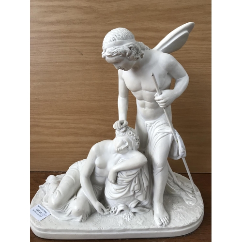 168 - Museum Cupid and Psyche Sculpture (31 W. x 33cm H.)