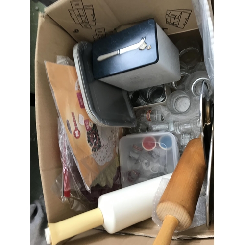 147 - Box of Glassware and Kitchen Items