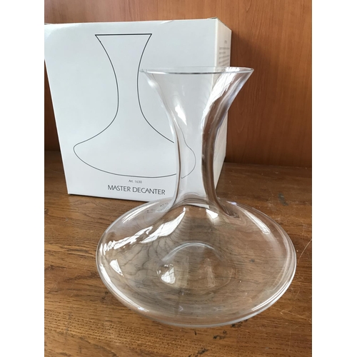 63 - Modern Master Wine Decanter (Unused, Boxed)