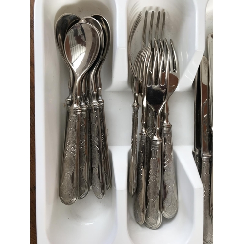 64 - Vintage Silver 800 Dessert Cutlery Set for 6 (22pcs)