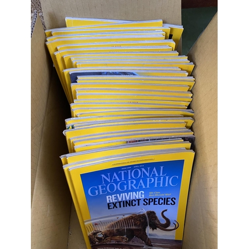 255 - Box of National Geographic Magazines