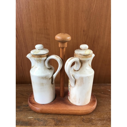 286 - Vintage Belgian Oil & Vinegar Container Set