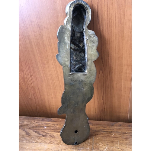 106 - Antique German Cast Iron Wall Mounted Virgin Mary Figure (38cm H.) - Taken Back on 29/10/2022