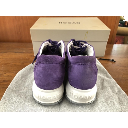 153 - Pair of Hogan Ladies Purple Shoes Size 36 1/2