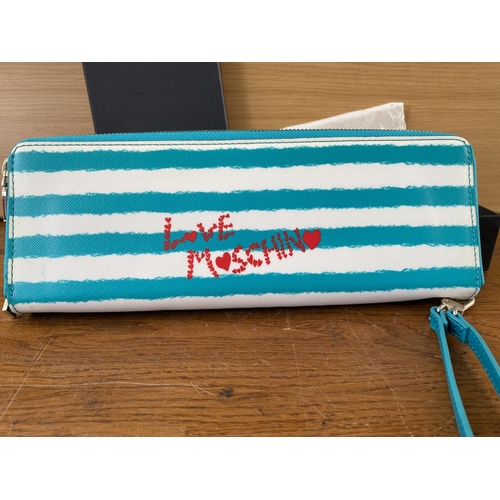 213 - 'Love Moschino' Purse/Clutch Purse  in Original Box (Unused 28 x 11cm) Taken back 14/10/22