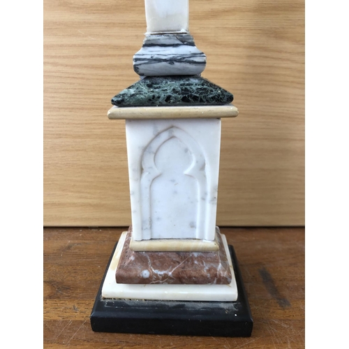 294 - Crucified Jesus Figure on Marble (47cm H.)