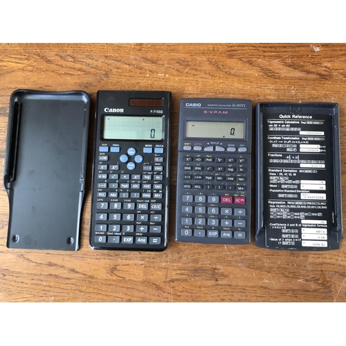 234 - Casio and Canon Scientific Calculators