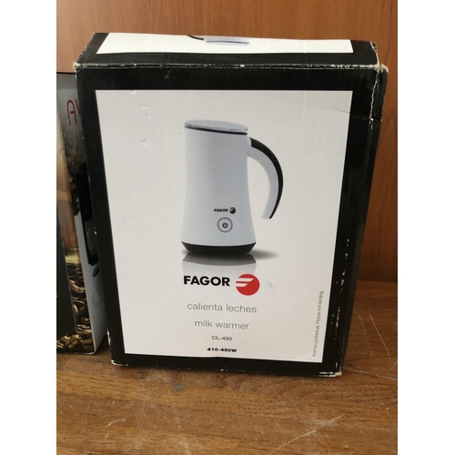 480 - 'Avec' Coffee Maker and 'Fagor' Milk Warmer (Unused)