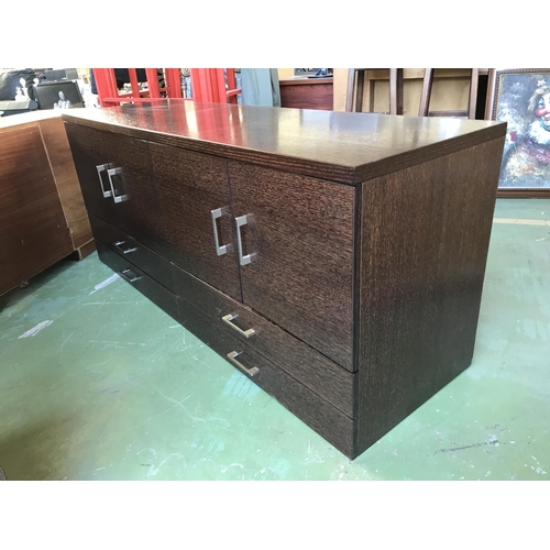 600 - Wenge Side Board/Buffet Unit with 4 Bottom Drawers (160 W. x 50 D. x 67cm H.)