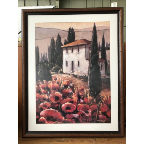 146 - 'Mauro Cellini' Large Artwork Print, Framed (79 x 100cm) - Code N/A