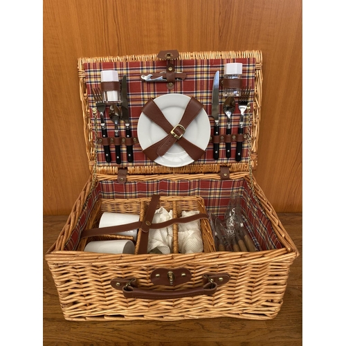 60 - Wicker Picnic Basket (Unused)