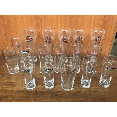 242 - Collection of 17 Beer Glasses