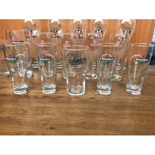 242 - Collection of 17 Beer Glasses