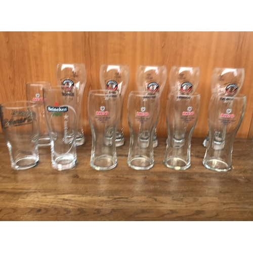 242 - Collection of 17 Beer Glasses