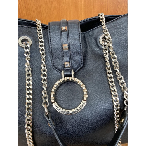 81 - Versace Jeans Black Shoulder Womens Bag