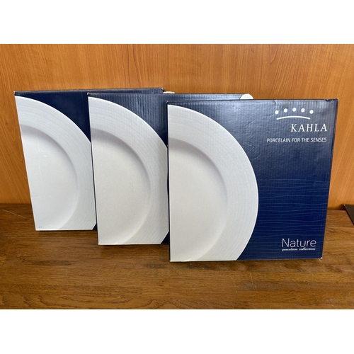 255 - Set of 6 Kahla Porcelain Dinner Plates (Unused, in Boxes)