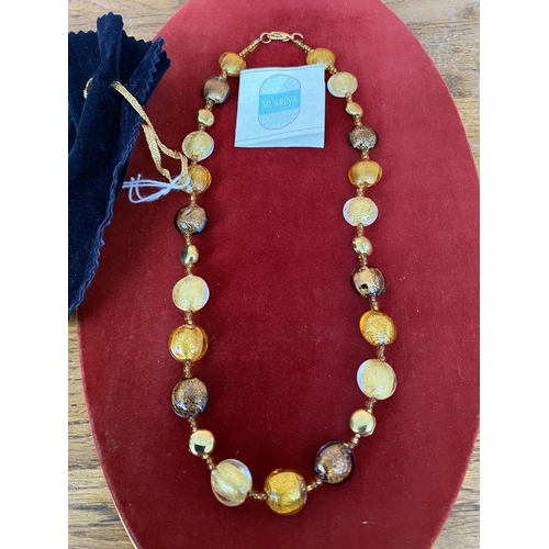 258 - Murano Glass Beads Necklace (48cm L.) - Taken Back 17/7/2023