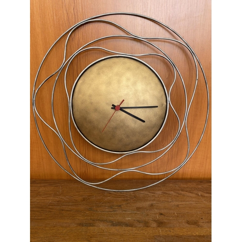 79 - Large Metal Art Clock (48cm Ø)