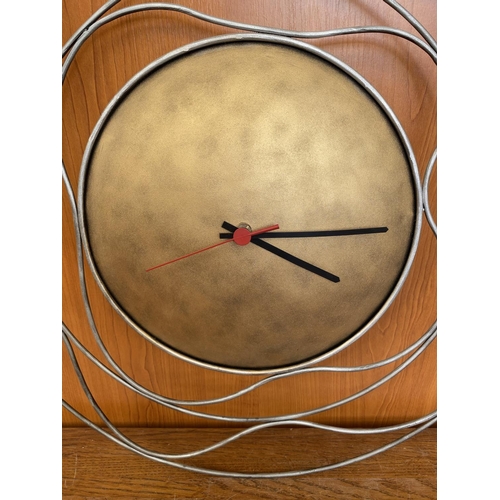 79 - Large Metal Art Clock (48cm Ø)