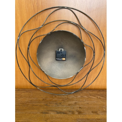 79 - Large Metal Art Clock (48cm Ø)