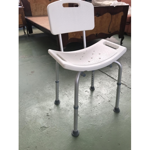 264 - Lightweight Height Adjustable Disability Aluminium Bathroom Chair