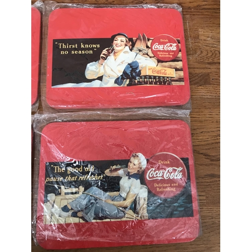 284 - x4 Coca-Cola Metal Advertising Signs (21 x 16cm/each)