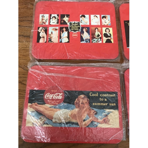 284 - x4 Coca-Cola Metal Advertising Signs (21 x 16cm/each)