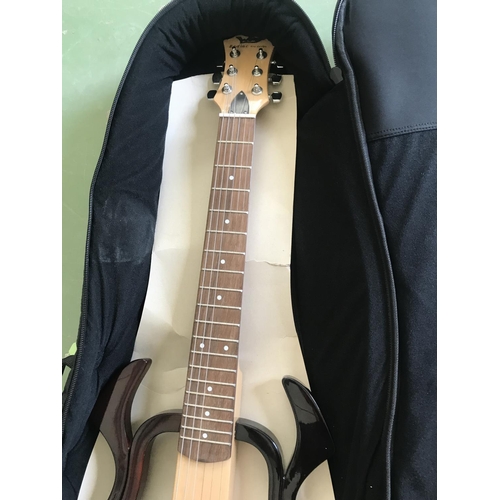 285 - Woody Zodiac Pro Series Skeleton Guitar in Case