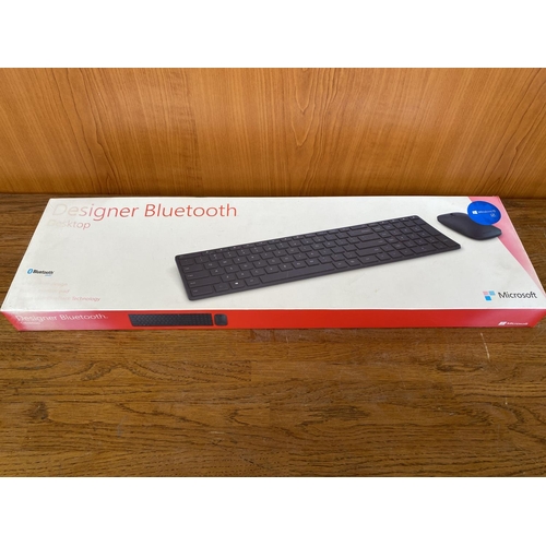 64 - Microsoft Designer Bluetooth Keyboard and Mouse (Unused)