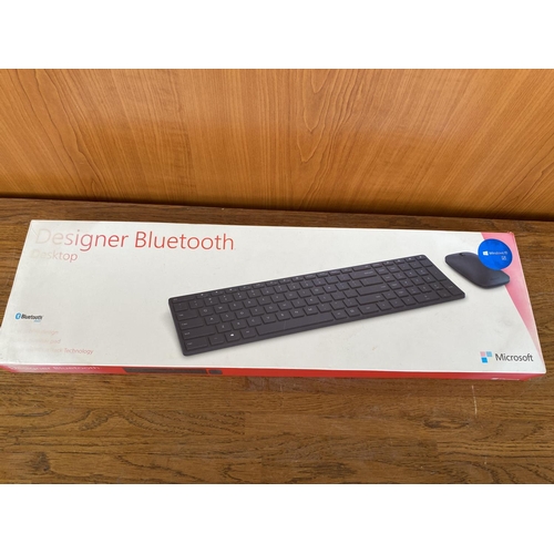 64 - Microsoft Designer Bluetooth Keyboard and Mouse (Unused)