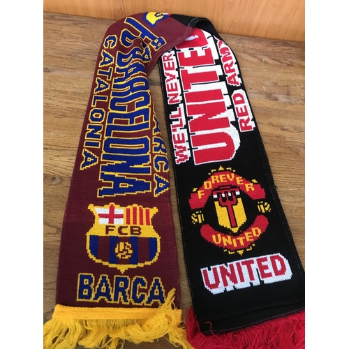 82 - F.C. Barcelona and Man United Scarf