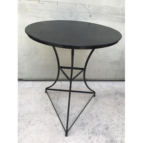 74 - Metal Circular Garden Side Table (69cm Ø, 76cm H.)