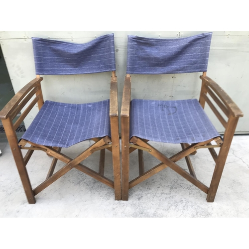 76 - x2 Folding Director's Chairs