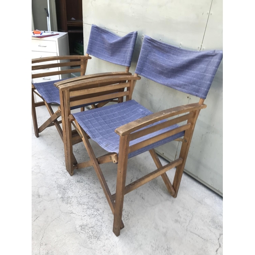 76 - x2 Folding Director's Chairs