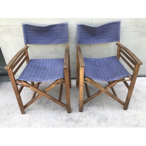 77 - x2 Folding Director's Chairs