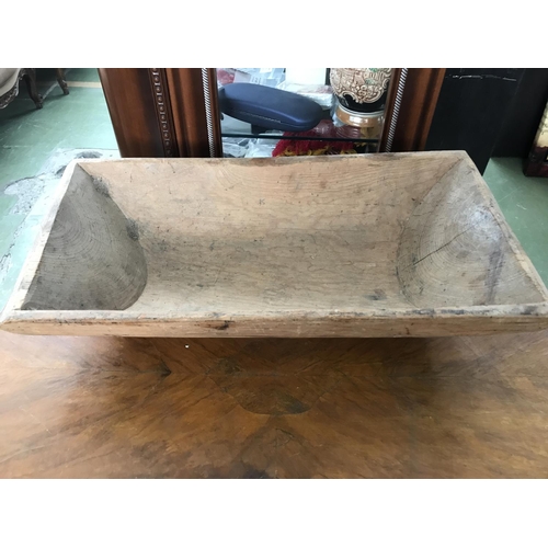 53 - Vintage Wooden Bread Kneading Trough (48 x 23cm)