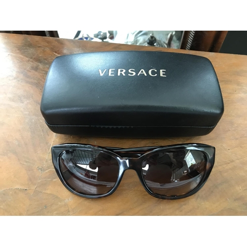 57 - Versace Ladies Sunglasses with Side Triple Medusa Logo