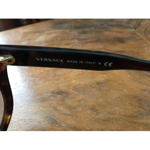 57 - Versace Ladies Sunglasses with Side Triple Medusa Logo