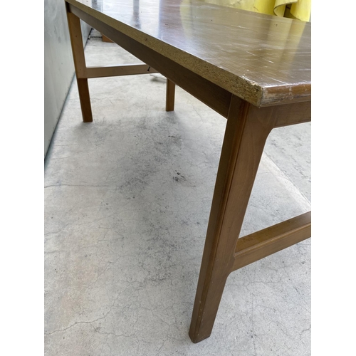 586 - Large Vintage Wall Table (Some Wear - 170 W. x 74 D. x 76cm H.)